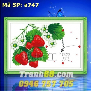 Tranh Thêu Chữ Thập Đồng hồ DLH-YA747