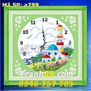 Tranh Thêu Chữ Thập Đồng Hồ DLH-YA799