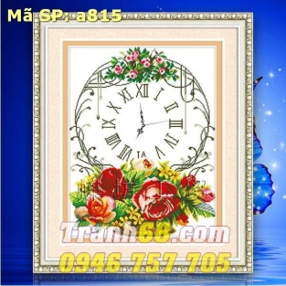 Tranh Thêu Chữ Thập Đồng Hồ DLH-YA815