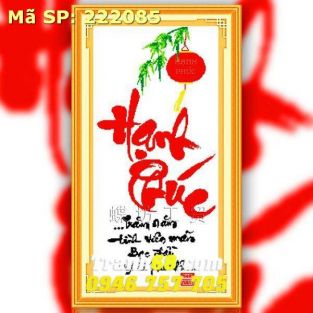 Tranh Thêu Chữ Thập Hạnh Phúc  DLH-222085