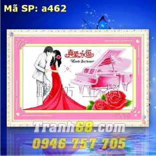 Tranh Thêu Chữ Thập Hạnh Phúc DLH-YA462