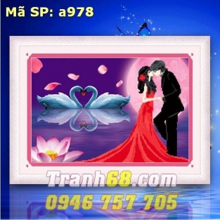 Tranh Thêu Chữ Thập Hạnh Phúc DLH-YA978