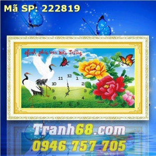 tranh thêu chữ thập  Hạnh phúc vạn  trường  niên DLH-222819