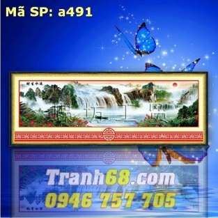 Tranh Thêu Chữ Thập hiên Nhiên Kỳ Vỹ DLH-YA491