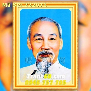 Tranh Thêu Chữ Thập Hồ Chủ Tịch DLH-222071