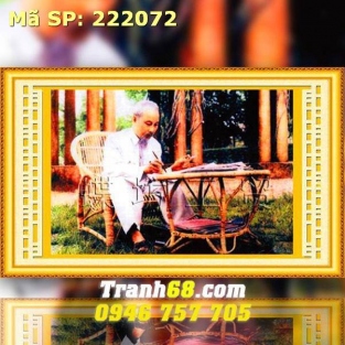 Tranh Thêu Chữ Thập Hồ Chủ Tịch DLH-222072