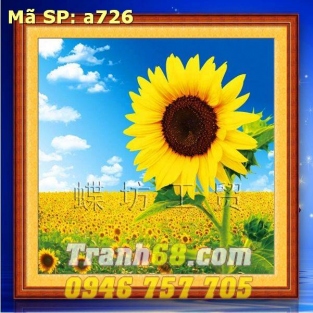 Tranh Thêu Chữ Thập Hoa Hướng Dương DLH-YA726