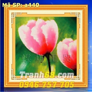 Tranh Thêu Chữ Thập Hoa Tuilip DLH-YA440
