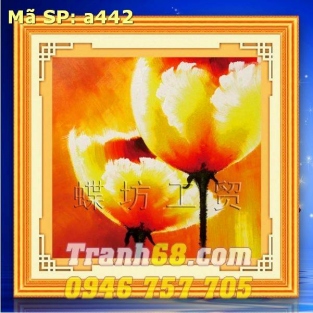 Tranh Thêu Chữ Thập Hoa Tuilip DLH-YA442
