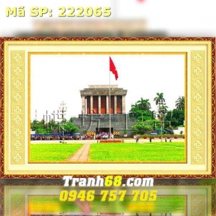Tranh Thêu Chữ Thập Lăng Bác DLH-222065