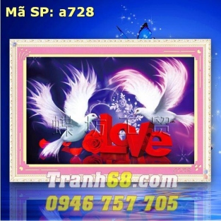 Tranh Thêu Chữ Thập Love DLH-YA728