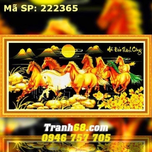 Tranh Thêu Chữ Thập Mã Đáo Thành Công DLH-222365