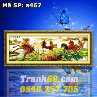 Tranh Thêu Chữ Thập Mã Đáo Thành Công DLH-YA467