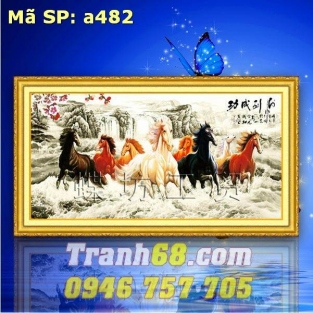 Tranh Thêu Chữ Thập Mã Đáo Thành Công DLH-YA482