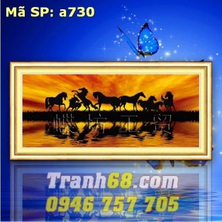 Tranh Thêu Chữ Thập Mã Đáo Thành Công DLH-YA730