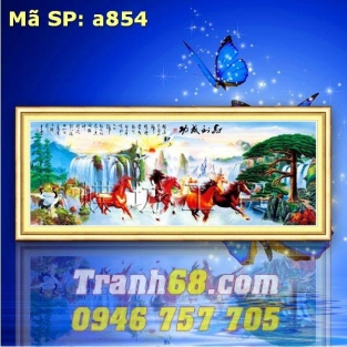 Tranh Thêu Chữ Thập Mã Đáo Thành Công DLH-YA854