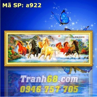 Tranh Thêu Chữ Thập Mã Đáo Thành Công DLH-YA922