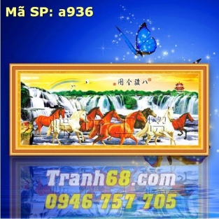 Tranh Thêu Chữ Thập Mã Đáo Thành Công DLH-YA936