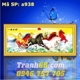 Tranh Thêu Chữ Thập Mã Đáo Thành Công DLH-YA938