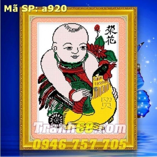 Tranh Thêu Chữ Thập Nhân Vật  DLH-YA920