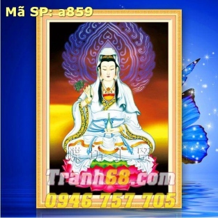 Tranh Thêu Chữ Thập Phật Bà Quan Âm DLH-YA859