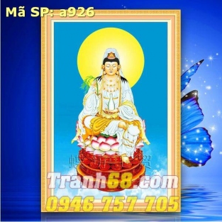 Tranh Thêu Chữ Thập Phật Bà Quan Âm DLH-YA926