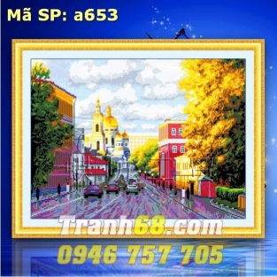 Tranh Thêu Chữ Thập Phong Cảnh DLH-YA653