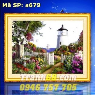 Tranh Thêu Chữ Thập Phong Cảnh DLH-YA679