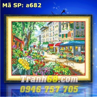 Tranh Thêu Chữ Thập Phong Cảnh DLH-YA682