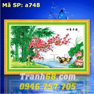 Tranh Thêu Chữ Thập Phong Cảnh DLH-YA748