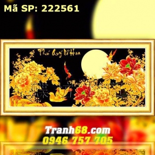 Tranh Thêu Chữ Thập Phú QUý Nở Hoa DLH-222561