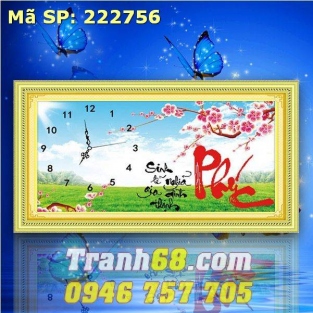 tranh thêu chữ thập Phúc  DLH-222756