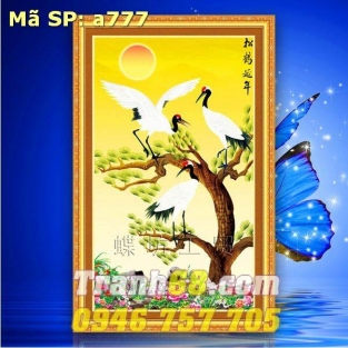 Tranh Thêu Chữ Thập Trường Thọ DLH-YA777