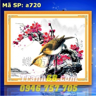 Tranh Thêu Chữ Thập Uyên Ương DLH-YA720