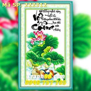 Tranh Thêu Chữ Thập Vợ Chộng DLH-222312