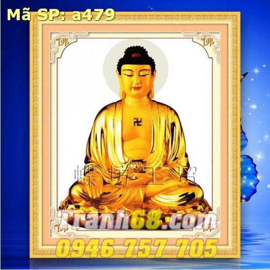 Tranh Thêu Chữ Thập Phật Adida DLH-YA479