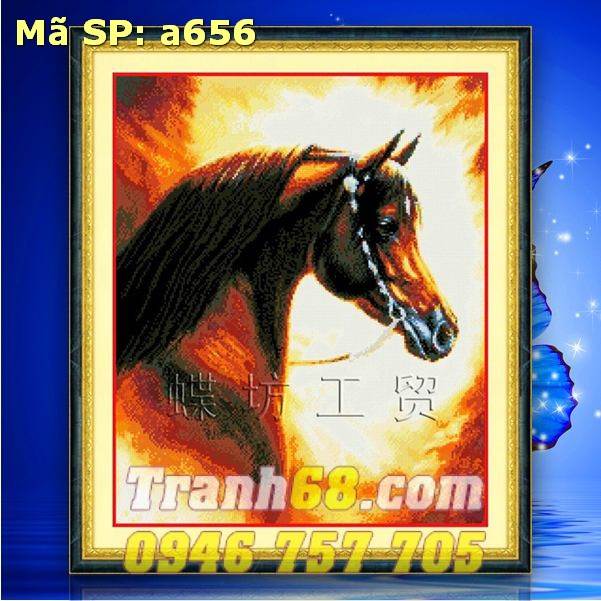 Tranh Thêu Chữ Thập Ngựa DLH-YA656