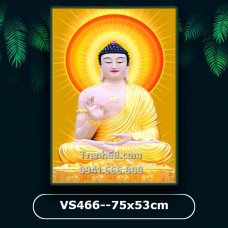 Tranh Đính Đá ABC cao cấp Phật tổ như lai VS466 Kích thước: 75x53cm