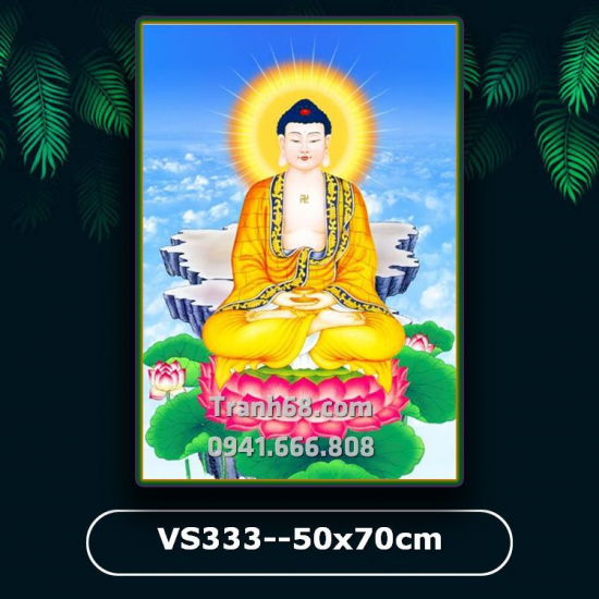 Tranh Đính Đá ABC cao cấp Đức Phật Dược sư VS333 Kích thước: 50x70cm